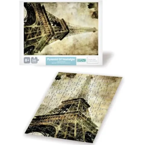 brinquedo educativo quebra-cabeça de 500 peças - torre eiffel 52x37cm no.6602