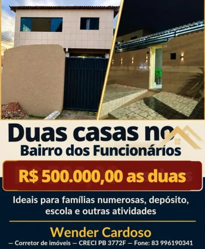 Duas casas nos funcionários 