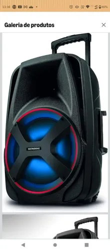Caixa de som Mundial 550w