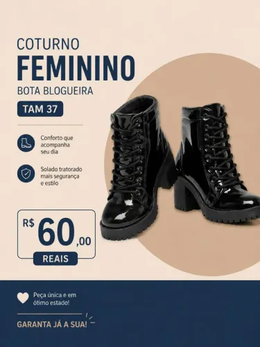 Bota couro