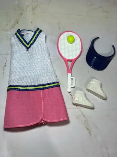 Pack roupas originais boneca barbie mtm tenista esporte