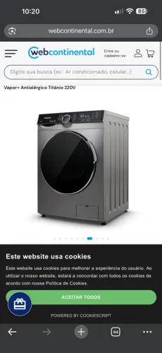 Máquina lava e seca nova na caixa