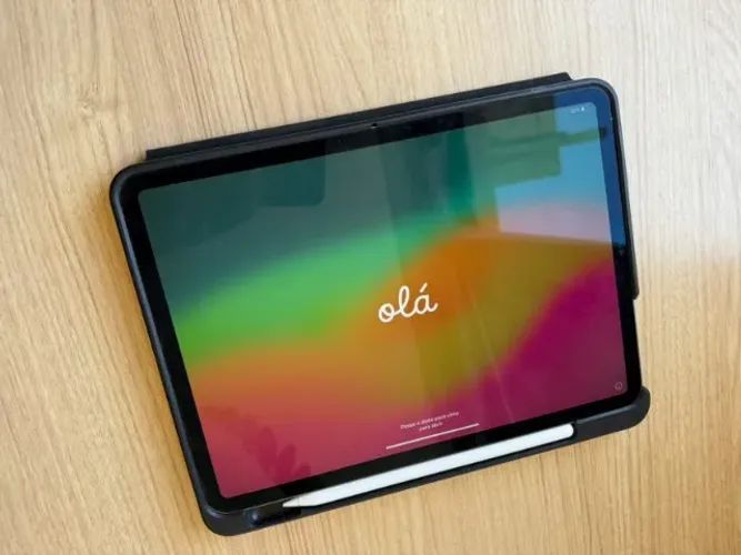 Ipad Pro 11 pol 3a gen M1 - com apple pencil original e capa Speck