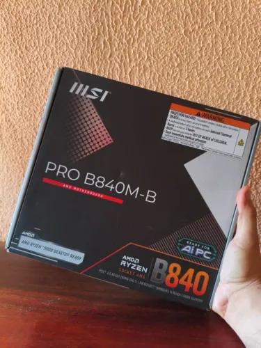Placa-Mãe MSI PRO B840M-B AM5 DDR5 ? Nova e Lacrada