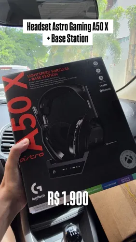 Headset Astro Gaming A50 X + base de carregamento 