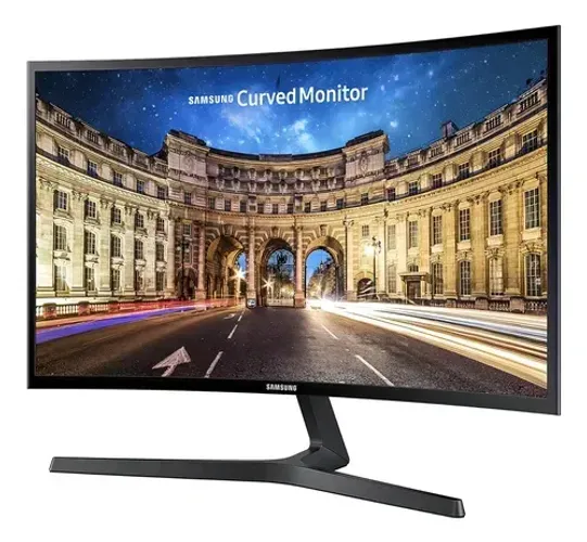 Monitor Curvo 24'' Full Hd Freesync C24f390fh Samsung Cor Preto