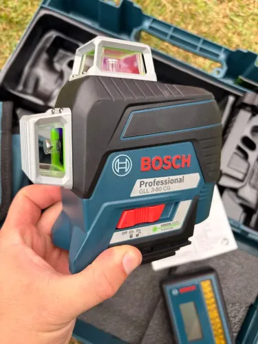 Nível A Laser 360° Bosch Gll 80-33G Li + Receptor Lr7