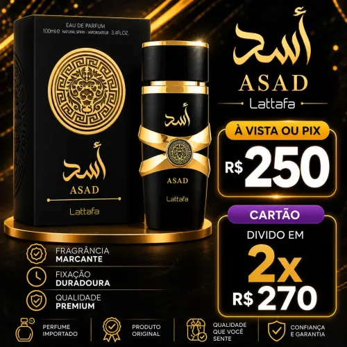 Asad Lattafa Black 100% Original