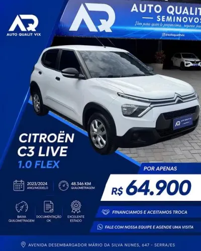 Citroen C3 Live 1.0 Flex 6V 5P Mec. 2024