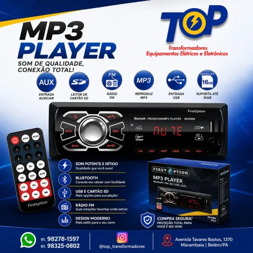 Som Automotivo bluetooth