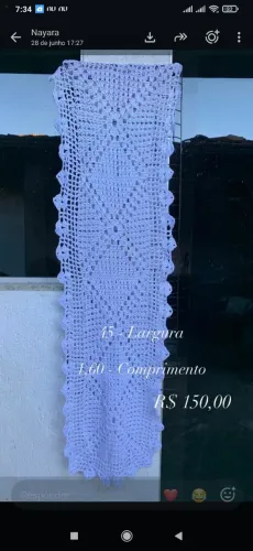 Tapetes passadeiras de crochê