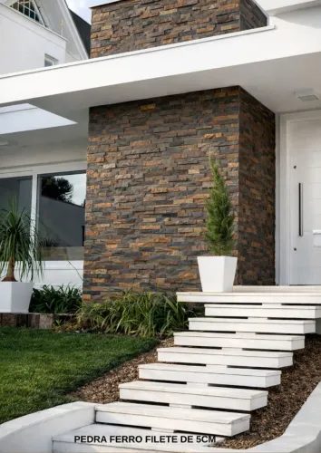 Pedra Decorativa Pedra Ferro Filete de 5cm - Colunas, Fachadas e Paredes