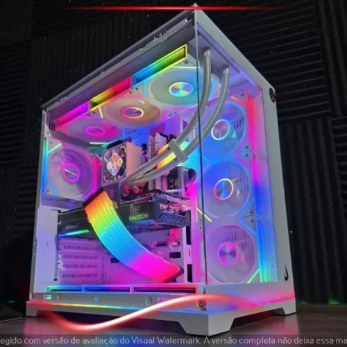 PC Gamer Ryzen 7 9800X3D RX 9070 XT 32GB 1TB NVMe DDR5 Branco