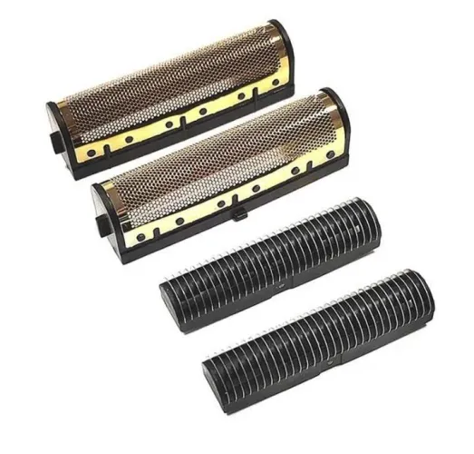 Kit 2 telas + 2 lâminas para barbeador Haver Kemei.