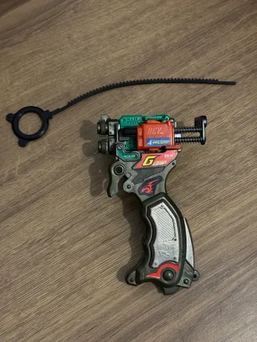 Beyblade Lançador Ez Grip Customizado Bakuten Shoot Takara Tomy