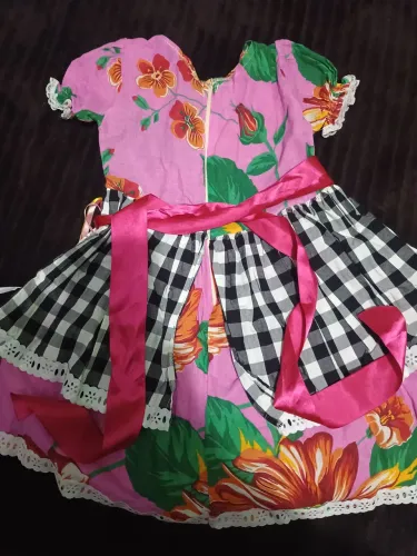  vestido Festa Junina Tamanho 3/4