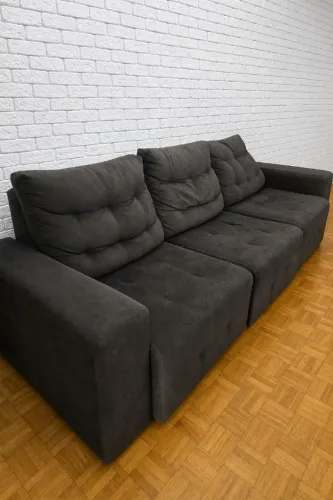 Sofá Grande Retrátil e Reclinável 2,60m ? Sem Manchas! 4 lugares