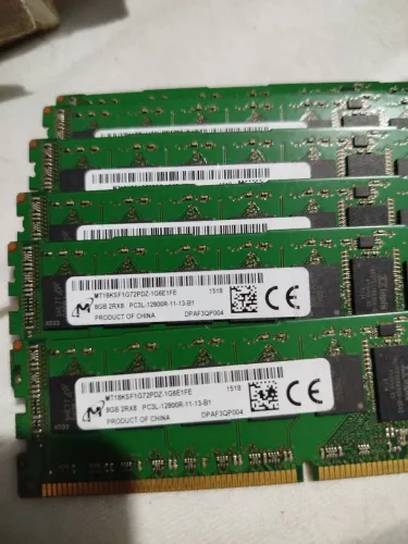 Memória RAM DDR3 8GB ECC Micron 12800R 1600 MHz mhz