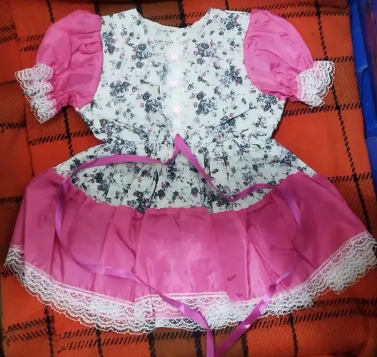 Lote 30 vestidos infantis na cor rosa