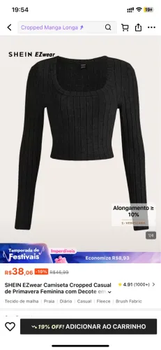 Blusa Shein