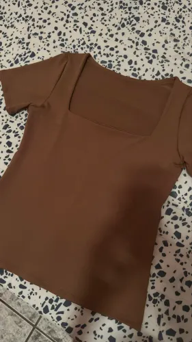 Blusa poliamida marrom
