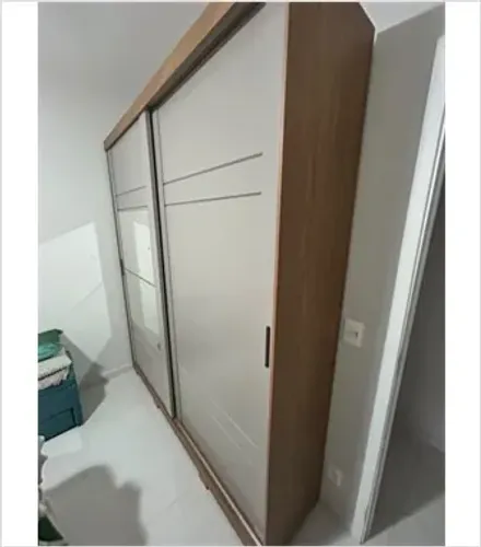 Guarda Roupa 2 portas - Cinza