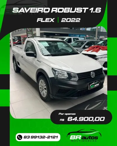 Volkswagen Saveiro Robust 1.6 Total Flex 8V 2022