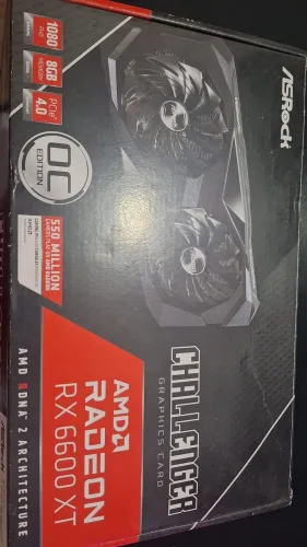 RX 6600 XT 8GB GPU Gamer Forte Alto FPS Funcionando 100%
