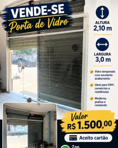 Porta de vidro