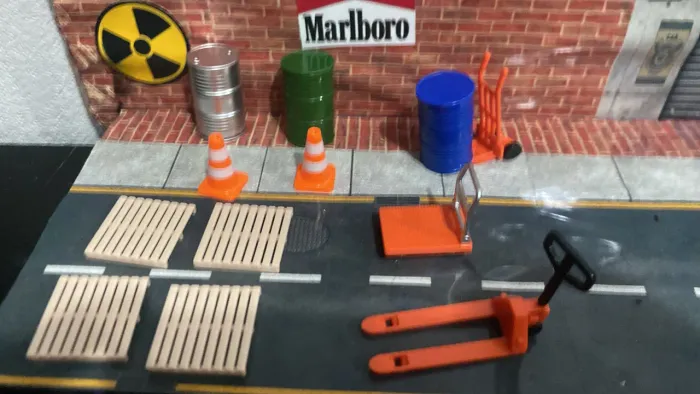 Decoração diorama 1:64
