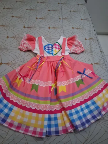 Vestido Junino 3/4 anos