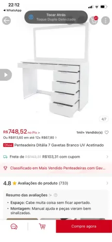 Penteadeira nova 
