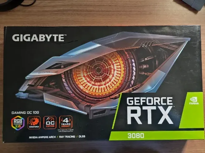 Placa de vídeo Gigabyte GeForce RTX 3080 10GB Gaming OC