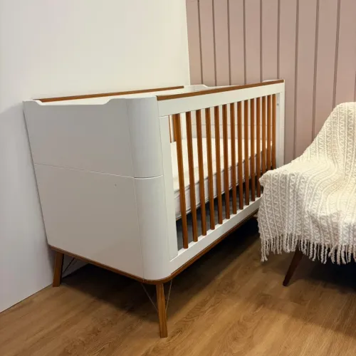 Berço Albi Matic madeira branco novo