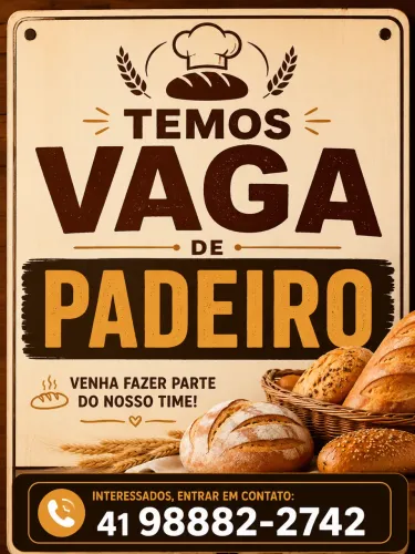 Vaga de padeiro