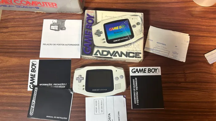 Game boy nacional branco (cib)
