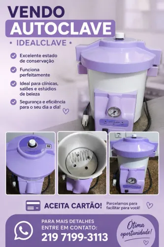 Vende-se autoclave 8L