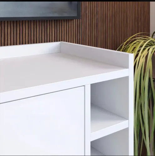 Aparador Para Sala / Cozinha Barzinho Cor Branco