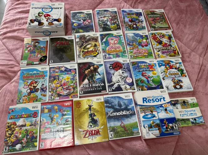 Lote de 23 jogos de Nintendo Wii