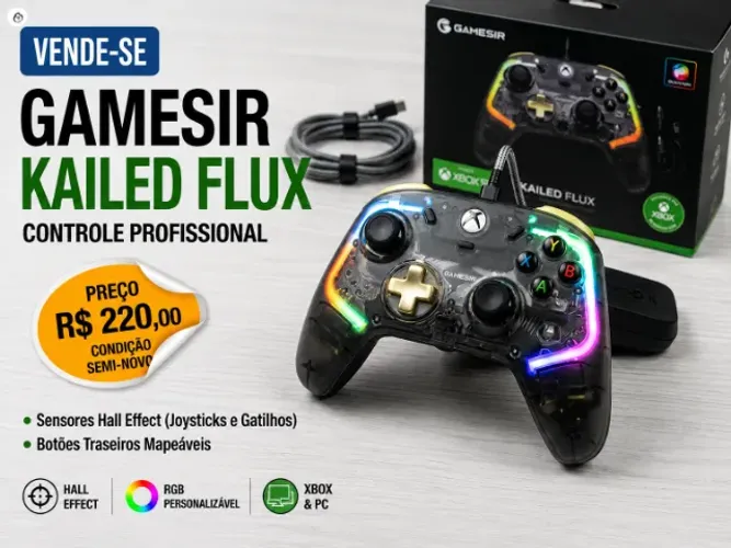 GameSir Kaleid Flux totalmente novo e lacrado