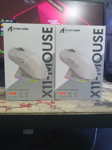 Mouse Attack Shark x11 Branco
