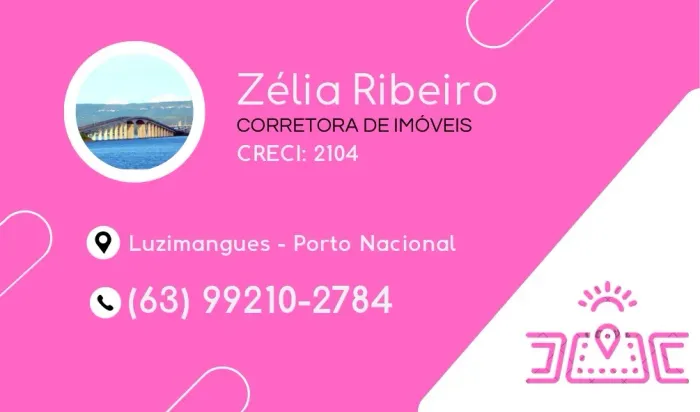 Corretora de Imóveis em Luzimangues e Porto Nacional - Zélia Ribeiro CRECI 2104