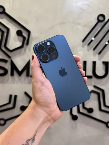 iPhone 15 Pro Azul 128GB (Nota e 3 meses de garantia)