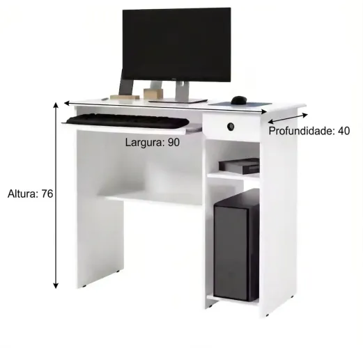 Mesa para PC Computador Escrivaninha Nova