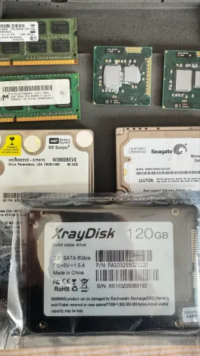 Kit Notebook Antigo - processador , memória RAM ddr3 , ssd e HD