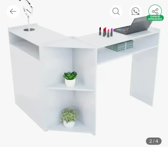Mesa de nail design em L