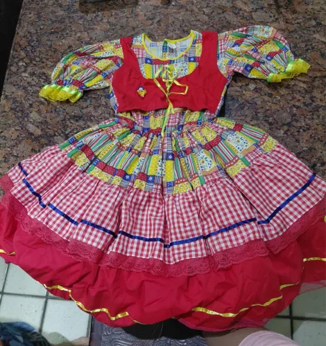 Vestido Junino Infantil GG