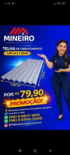 Telha 1.83x1.10 multilit 