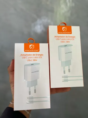 Carregador iPhone turbo Hmaston - ENTREGAMOS A DOMICÍLIO