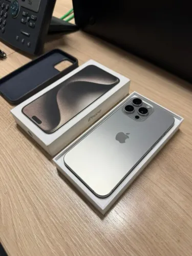 IPHONE 15 PRO MAX 256GB NATURAL TITANIUM (MUITO CONSERVADO)